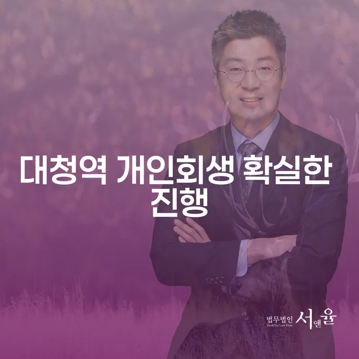 대청역 개인회생 확실한 진행