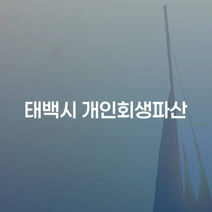 태백시에서 개인회생과 파산을 어떻게 신청할 수 있을까요?